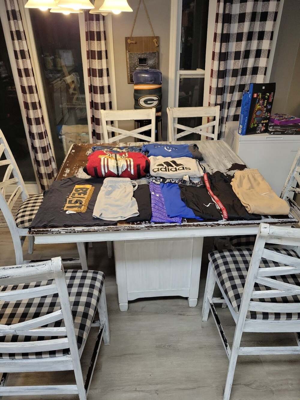Lot of 10 Boys Mixed Brand Athletic Clothing Bundle Size 8